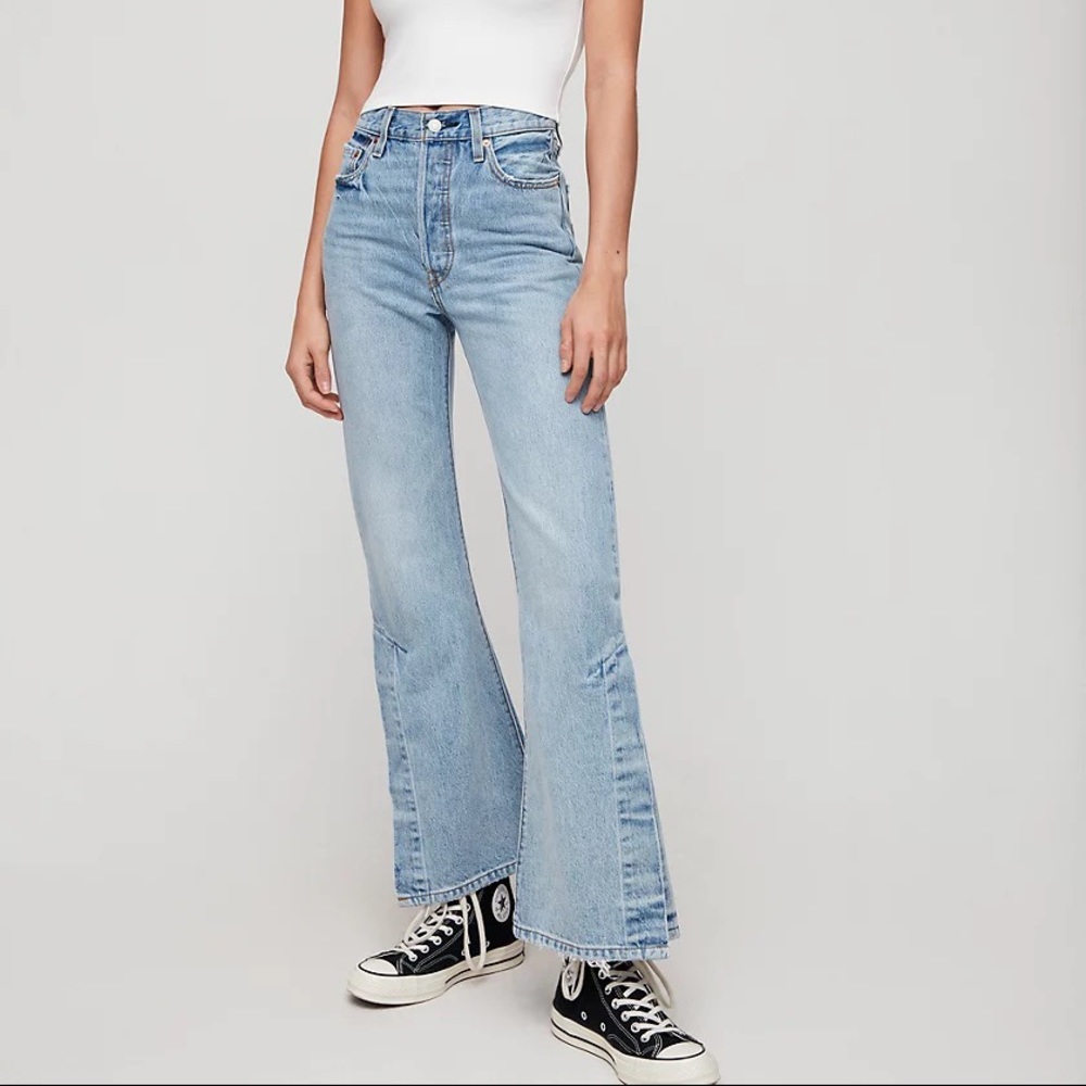 Levi's Premium RIBCAGE SPLIT FLARE WOMEN'S JEANS